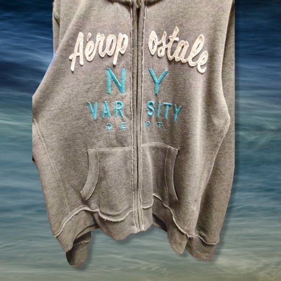 Aeropostale "NY Varsity Dept" zipped hoodie, NWOT, size Lg - Picture 1 of 6